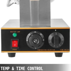 1,4kw elektrisk ägg våffelmaskin, parallell uppvärmning, 180 graders rotationsdesign, exakt temperatur- och tidskontroll