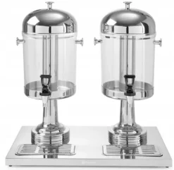 Dryckesautomater-Kylare för Juice-dispenser HENDI 2x 8L (16L) - Stål, Dubbel, med Bricka