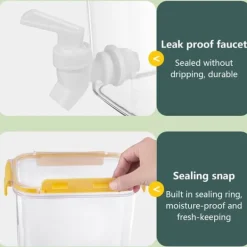 Dryckesautomater-Kylskåp Kallvattenkokare med kran Stor kapacitet Kanna Kylskåp Kallvattenbehållare för hemköket