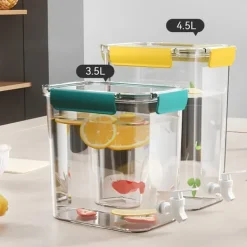 Dryckesautomater-Kylskåp Kallvattenkokare med kran Stor kapacitet Kanna Kylskåp Kallvattenbehållare för hemköket