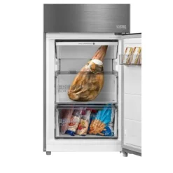 Kylskåp med frys Midea 338L Steel MERB345MGC02