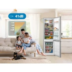 Kylskåp med frys Midea 270L Steel MDRB380FGE02A