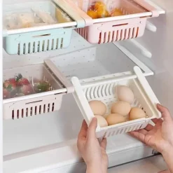 Kylskåpsförvaring - Obestämd - Fällbar - 4 Korgar - Varierande Färger - Organisatör