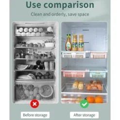 Kylskåpsförvaring - Obestämd - Fällbar - 4 Korgar - Varierande Färger - Organisatör