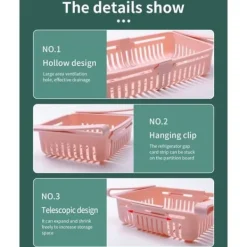 Kylskåpsförvaring - Obestämd - Fällbar - 4 Korgar - Varierande Färger - Organisatör