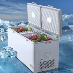 Frysar-Kystfrys 19,8 ku.ft / 561 L stor djupfrys med 4 avtagbara korgar, energieffektiv, tyst drift