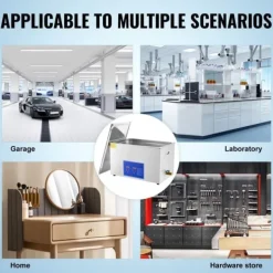 Ultraljudstvätt-30L 100A Ultrasonisk rengöringsmaskin med värme 600W i rostfritt stål för glasögon, smycken, tandproteser, mynt m.m. (30L)