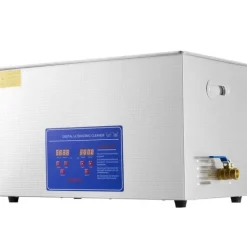 Ultraljudstvätt-30L 100A Ultrasonisk rengöringsmaskin med värme 600W i rostfritt stål för glasögon, smycken, tandproteser, mynt m.m. (30L)