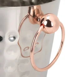 Ishink & Kylare-3L bärbar ishink i rostfritt stål med champagnefat och handtag för hemmabruk i baren