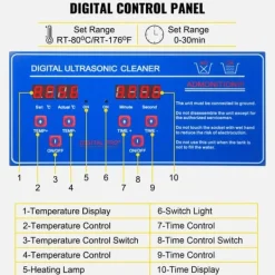 Ultraljudstvätt-2L digital ultraljudsrengörare, 40 kHz djuprengöring, justerbar tid/temperatur, lämplig för hemmabruk och professionell användning