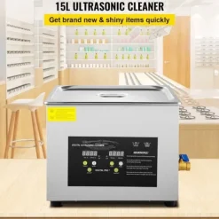 15L Digital Ultrasonic Rengöring, Värme, Timer, 600W, 40KHz, Rengöringsmaskin