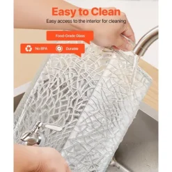 Dryckesautomater-10L Dryckesdispenser, Festdryckesdispenser i Glas, Inklusive Stativ