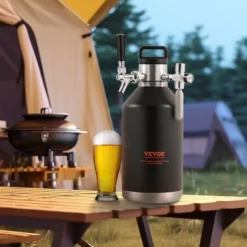 Öl Growler Tappsystem, 21x21x40 cm, Rostfritt Stål