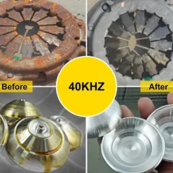 Ultraljudstvätt-2L 40KHz 60W ultraljudsrengörare med värmare, effektiv rengöring, justerbar värme/arbetstid, humaniserad design, bred användning
