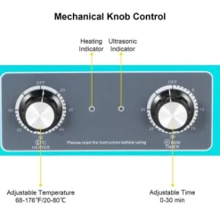 Ultraljudstvätt-2L 40KHz 60W ultraljudsrengörare med värmare, effektiv rengöring, justerbar värme/arbetstid, humaniserad design, bred användning