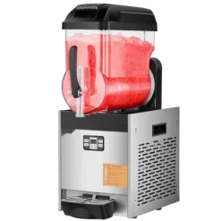 Slushmaskiner-12L Kommersiell Slushy Maskin, Margarita Smoothie Frusen Dryckstillverkare, Kraftfull, Snabbkylning