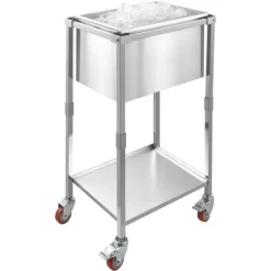 31L Rullande Kylbox, Utomhus Stående Islåda, Praktisk Med Hjulfunktion