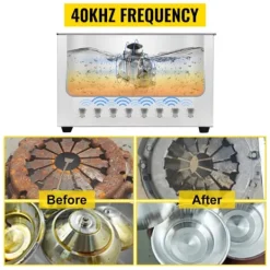 10L 240W 40kHz kommersiell digital ultraljudsrengörare, djuprengöring, justerbar tid/temperatur, humaniserad design, bred applikation