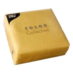 1-lagers gula servetter 1/4 33 x 33 cm 100 st.