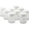 LAGRANGE Set med 9 yoghurtgrytor - 430301 - 185 g - Transparent och vit