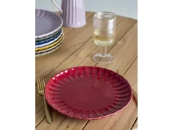 Bloomingville Latina Tallrik, röd, stengods