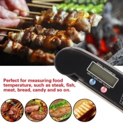 Matlagningstermometrar-LCD digital kötttermometer med hopfällbar sond kök matlagning BBQ grill temperaturmätare