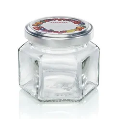 Leifheit Honungsburkar-3209 Syltburk Sexkantig 106 ml Glas/Silver