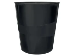 Soptunnor & Papperskorgar-Leitz WOW - Avfallskorg - 15 L - handtag - polypropylen (PP) - svart