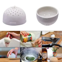 Durkslag & Silar-Litet Durkslag för Konservburkar - Vit - Silikon