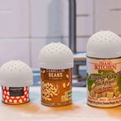 Durkslag & Silar-Litet Durkslag för Konservburkar - Vit - Silikon