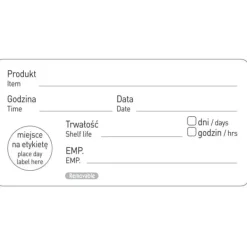 Livsmedelssäkerhetsetiketter utgångsdatum PL EN 500 st. Hendi 850206