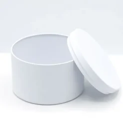 Förvaringsburkar-Ljusburk Med Lock 12 st - Vit - 236 ml - Metall