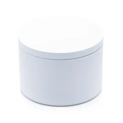 Förvaringsburkar-Ljusburk Med Lock 12 st - Vit - 236 ml - Metall