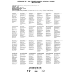 Ölkoppling för rengöringsbehållare av rostfritt stål, Type:Type S