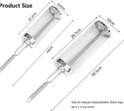 Lollanda Grillkorg 2 st - Rostfri Grillkorg-Rullbar, Camping, Trädgård, Handtag, Krok