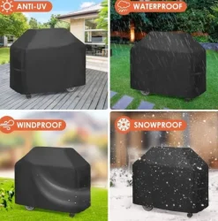 Lollanda Grillskydd, Kraftigt grillöverdrag Vattentätt Grill Skydd 145x61x117 cm – 210D Oxford Vattentätt, UV-skydd