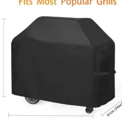 Lollanda Grillskydd, Kraftigt grillöverdrag Vattentätt Grill Skydd 145x61x117 cm – 210D Oxford Vattentätt, UV-skydd