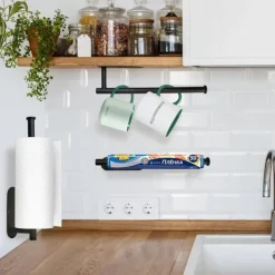 Lollanda Hushållspappershållare utan borrning, självhäftande