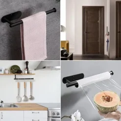 Lollanda Hushållspappershållare utan borrning, självhäftande