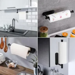 Lollanda Hushållspappershållare utan borrning, självhäftande