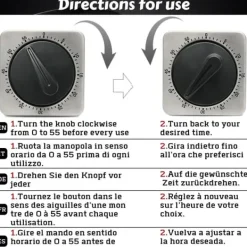 Äggklockor-Lollanda kökstimer, kockens matlagning timer klocka med högt larm, inga batterier krävs