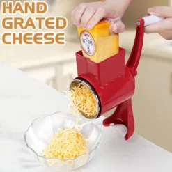 Lollanda Manuell nötkvarn med 2 avtagbara trumblad, ostrivare med vev, jordnötskvarn, mandelkvarn