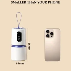 Torktumlare-Lollanda Portabel torktumlare – 360° varmluftstork med torkpåse, tyst drift, timer 30–240 minuter, perfekt för resa