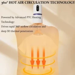 Torktumlare-Lollanda Portabel torktumlare – 360° varmluftstork med torkpåse, tyst drift, timer 30–240 minuter, perfekt för resa