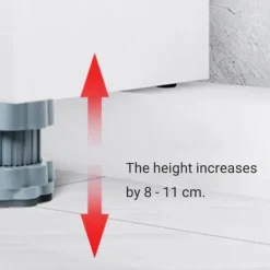 Tvättmaskiner-Lollanda Tvättmaskin Vibrationsdämpare Fötter 4-pack – Höjdjusterbara, Halkfria och Stötdämpande Kuddar för Tvättmaskin och Torktumlare