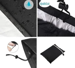 Grillar-Lollanda Vattentätt Grillskydd 145x61x117 cm - 210D Oxford, UV-skydd för Grill Skydd