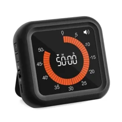 Äggklockor-Lollanda Visuell Timer 11 timmar 59 minuter,Uppladdningsbar Timer med Magnet & Stativ, Justerbar Volym