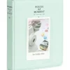 Förvaring Av Fotografier-LoveInstant Fotoalbum 64 st. för Fujifilm INSTAX Mini 12 11 40 9 8 7s EVO LiPlay Link 2 SE / Pastellgrön