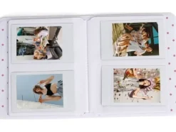 LoveInstant Fotoalbum 64 st. för Fujifilm INSTAX Mini 12 11 40 9 8 7s EVO LiPlay Link 2 SE / Pastellvit