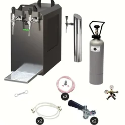 Ölkranar-Öltapp - STREAM 80 ölväska, genomströmningskylare, 2-rads torrkylare, KEG:Type A, KEG 2:Type D